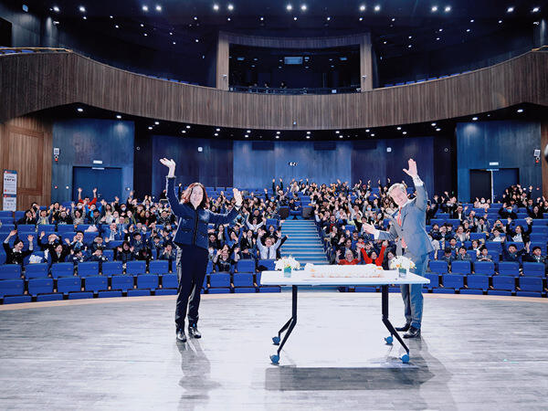在校100天庆典,南通惠立学校